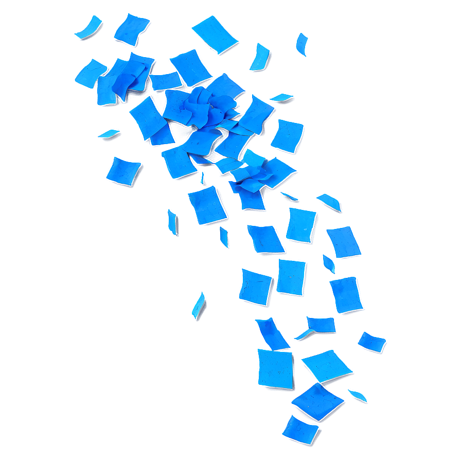 Parisian Blue Confetti Toss Png 3