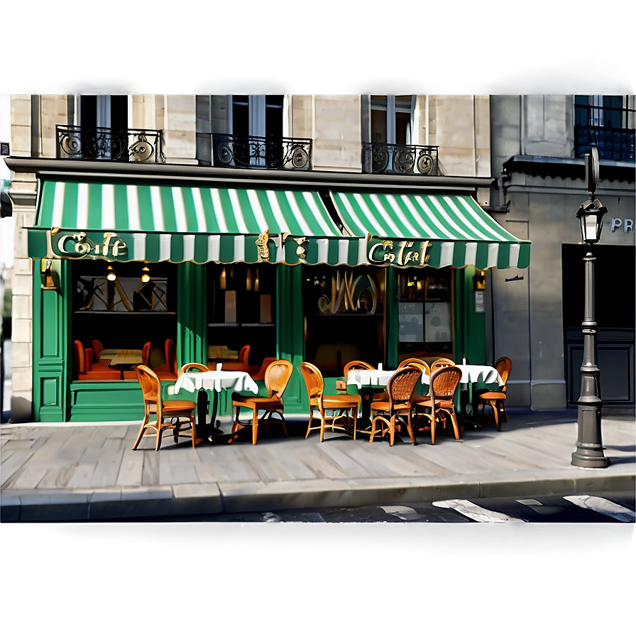 Parisian Cafe Scene Png 78