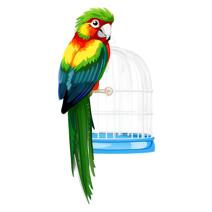 Parrot In Cage Png Ahr