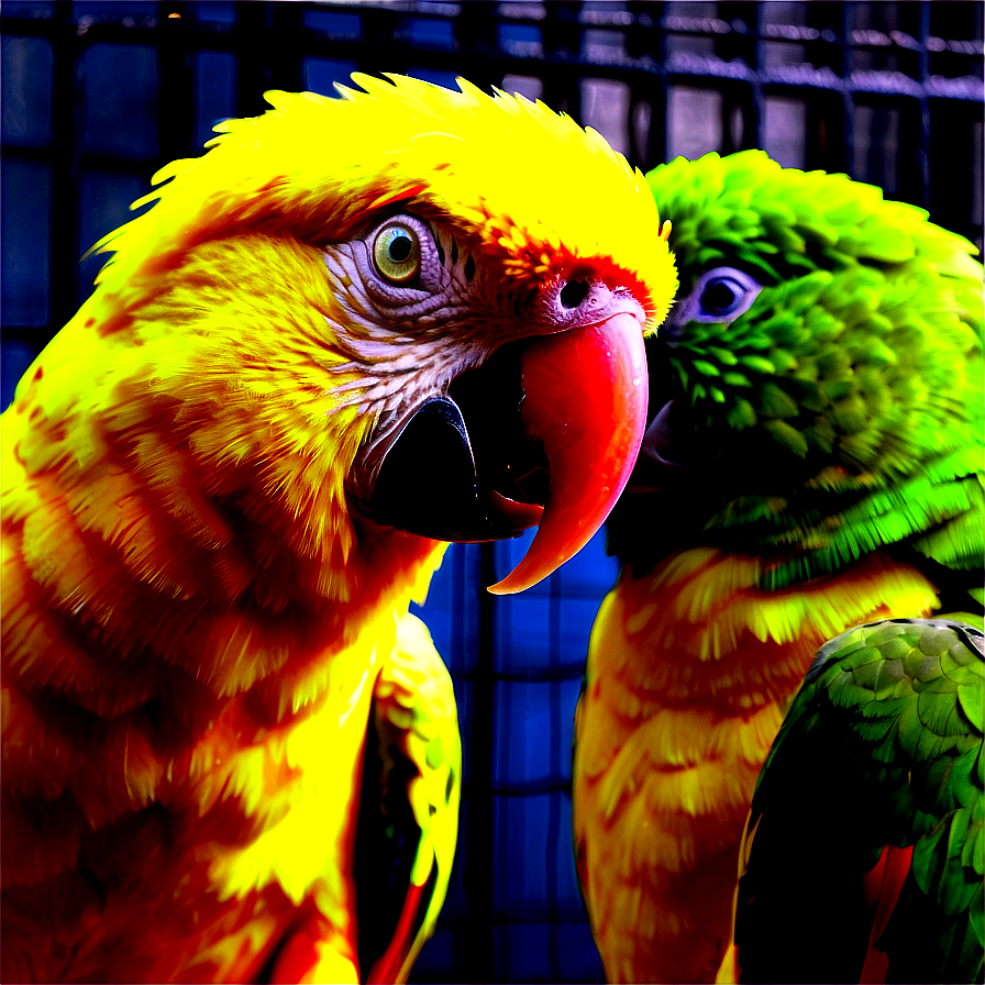 Parrot In Cage Png Hmy