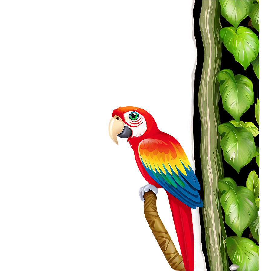 Parrot In Jungle Png 73