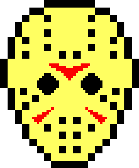Part 3 Jason Voorhees Mask - Jason Voorhees Pixel Art, HD Png Download PNG with transparent background