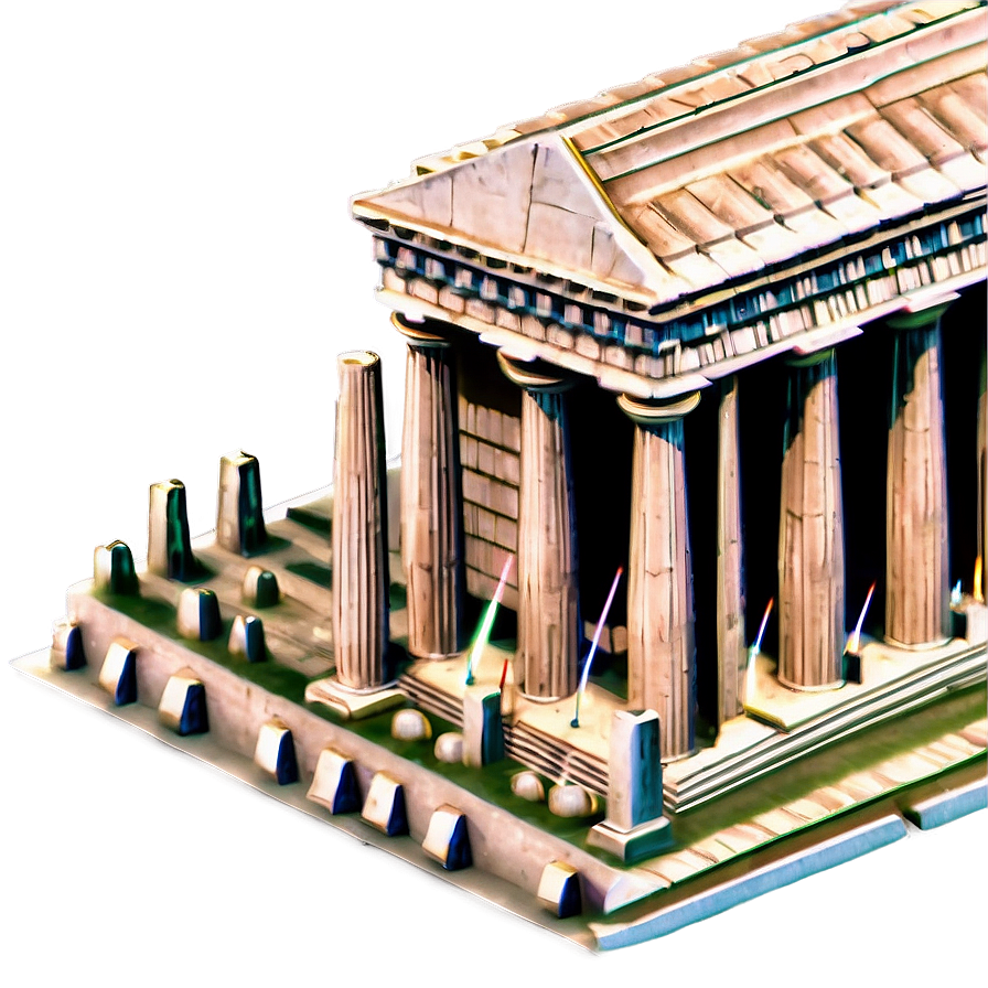 Parthenon Aerial Perspective Png Jwq78