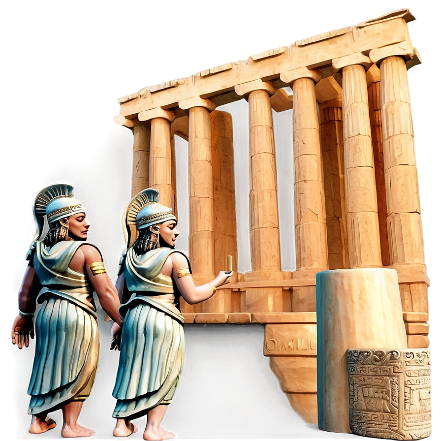 Parthenon Ceremony Scene Png Deh