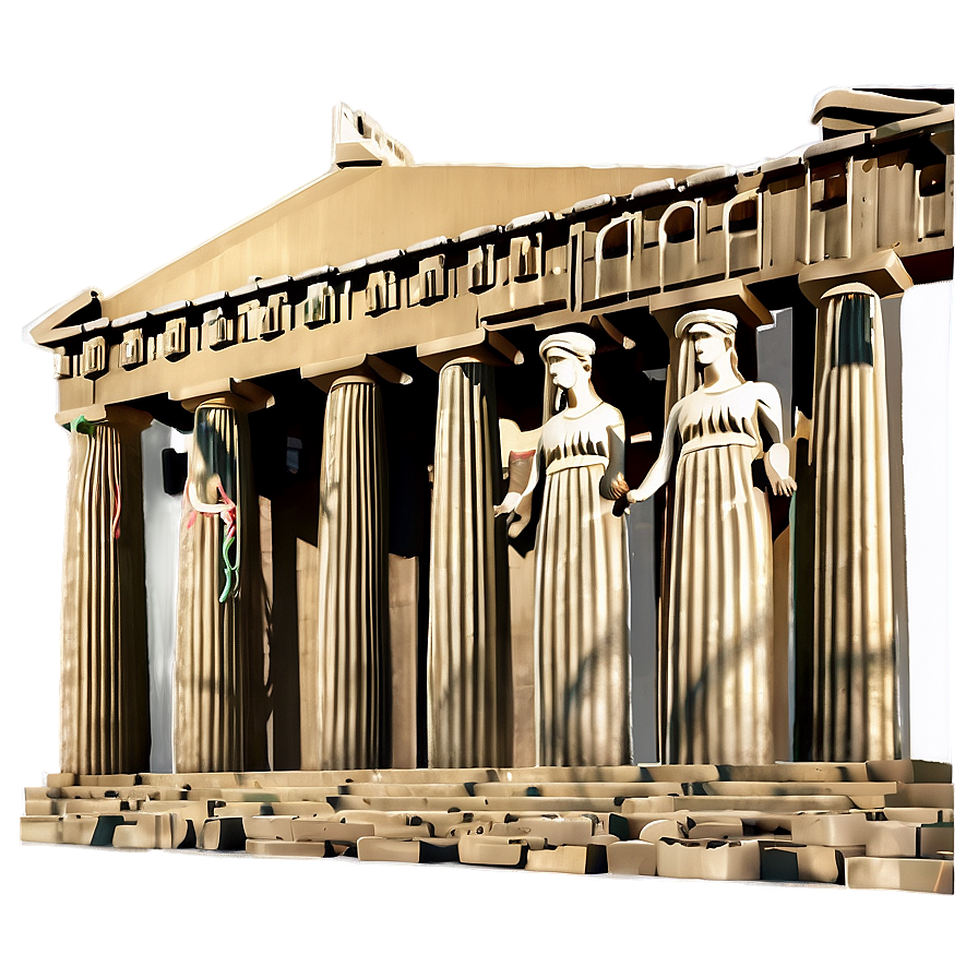 Parthenon Detailed Facade Png Urp