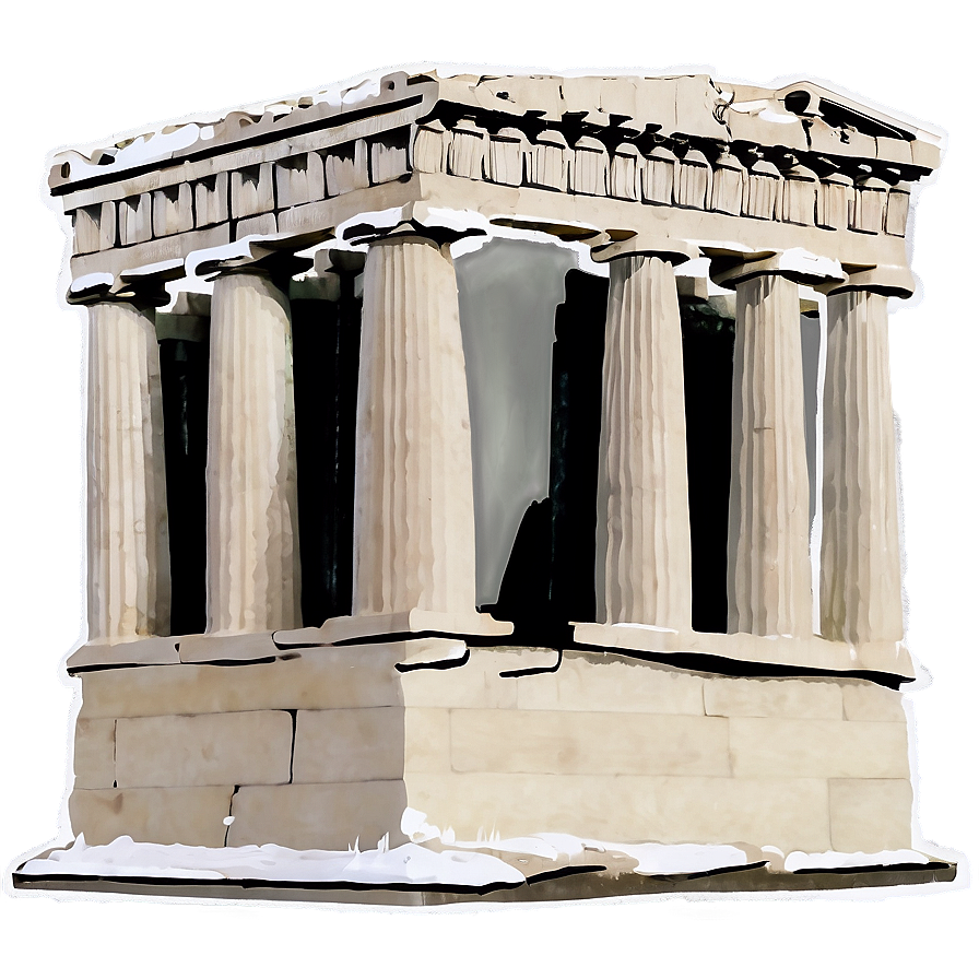 Parthenon Illustration Png 06252024