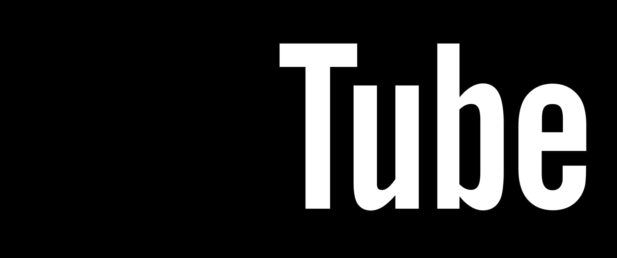 Partial_ You Tube_ Logo_ Black_ Background PNG with transparent background