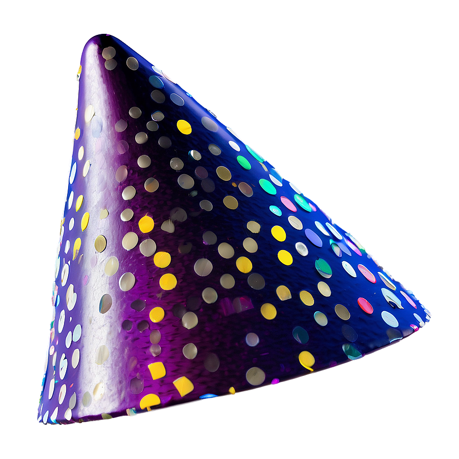 Party Hat with Confetti PNG 8 PNG image with a transparent background, free high-resolution download
