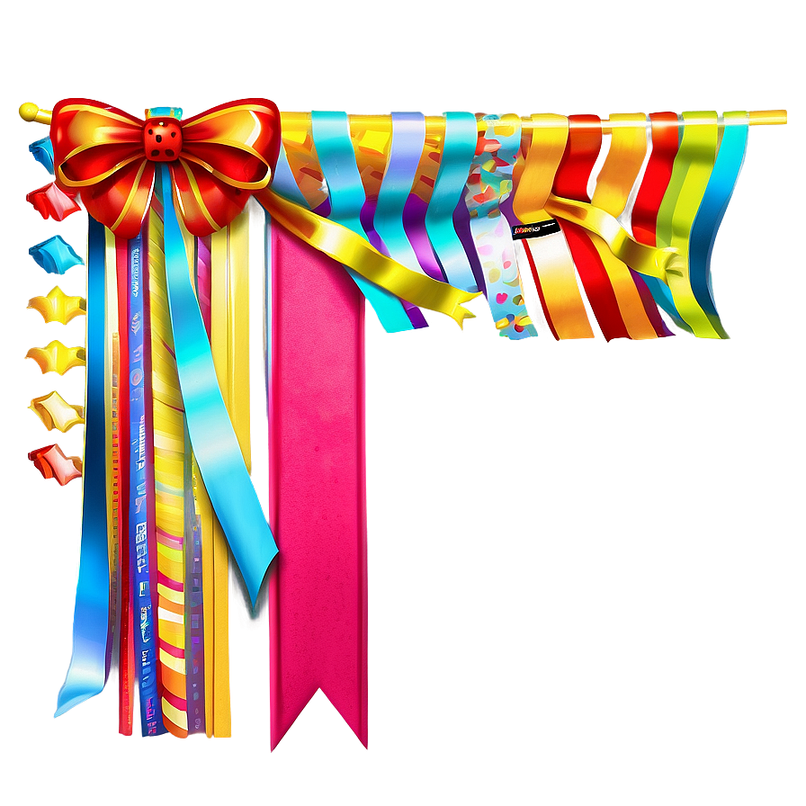 Party Streamers And Banners Png 06282024