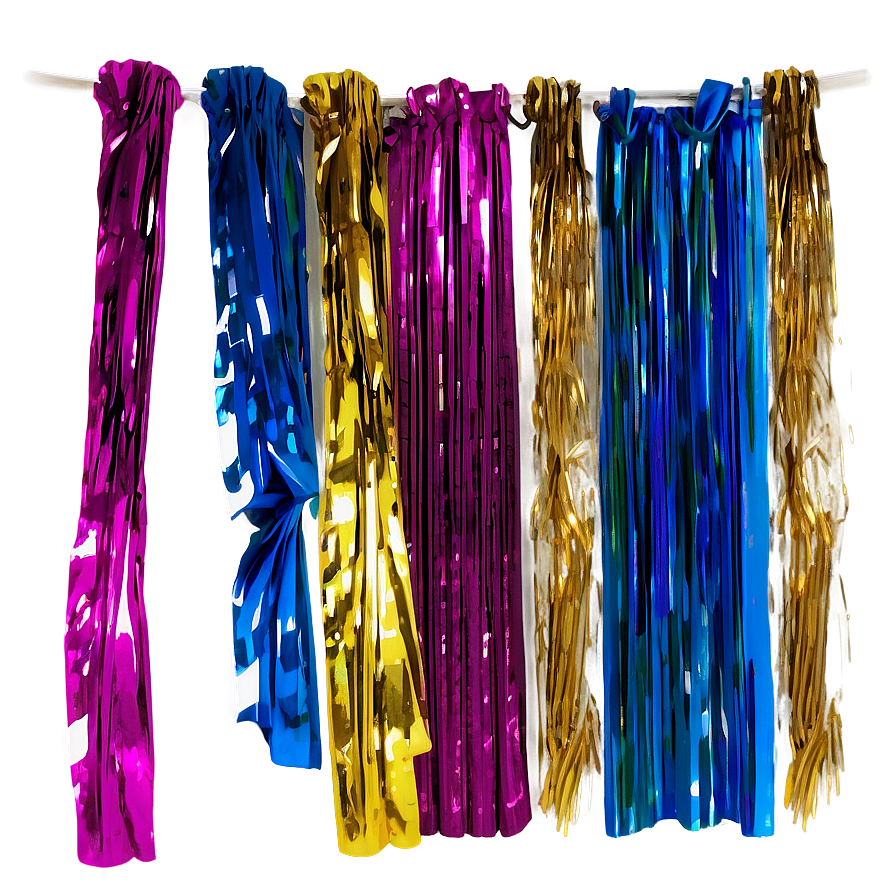 Party Streamers Curtain Png 06282024