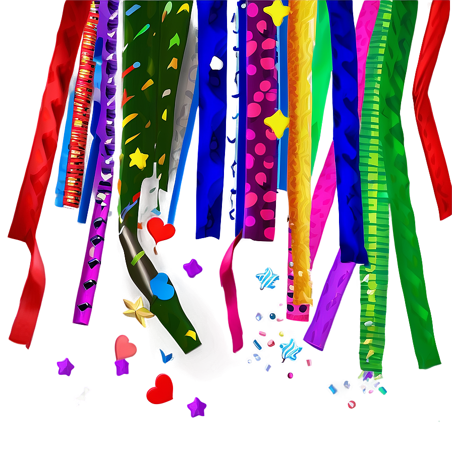 Party Streamers Design Png Btj59