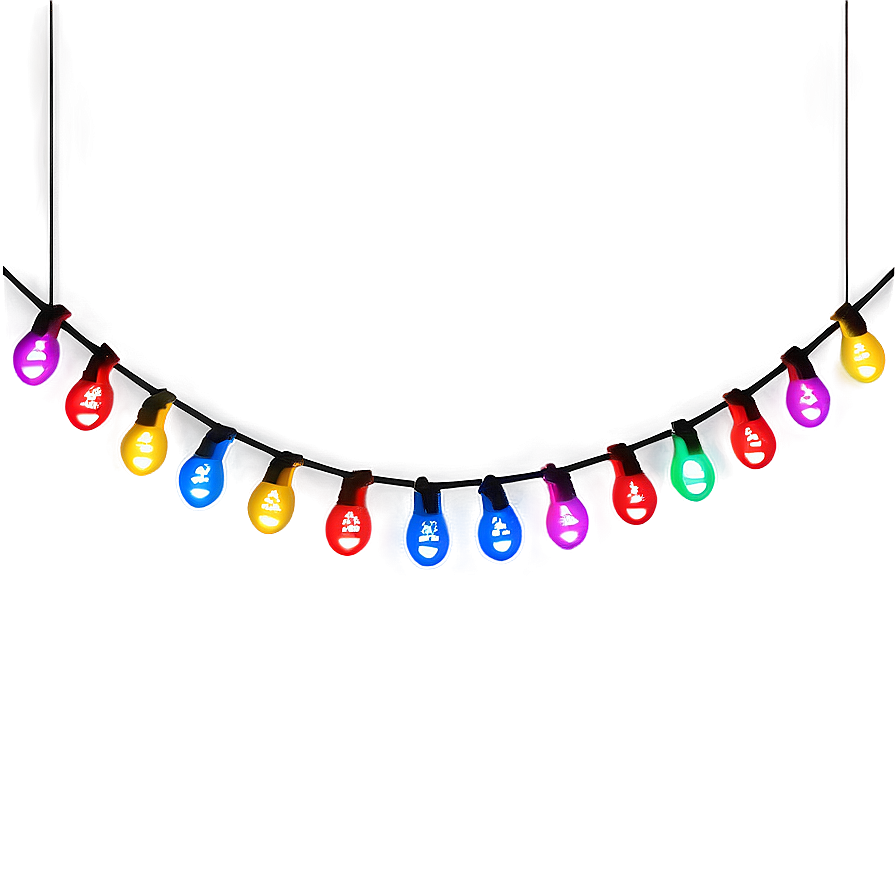 Party String Lights Png 05252024