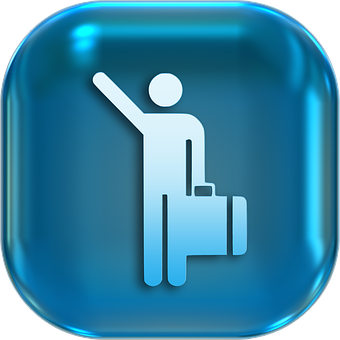 Passengerwith Luggage Icon PNG with transparent background