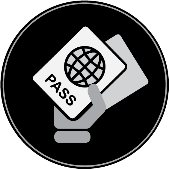 Passport Icon Hand Holding