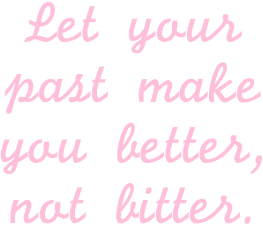 Past Motivation Quote PNG with transparent background