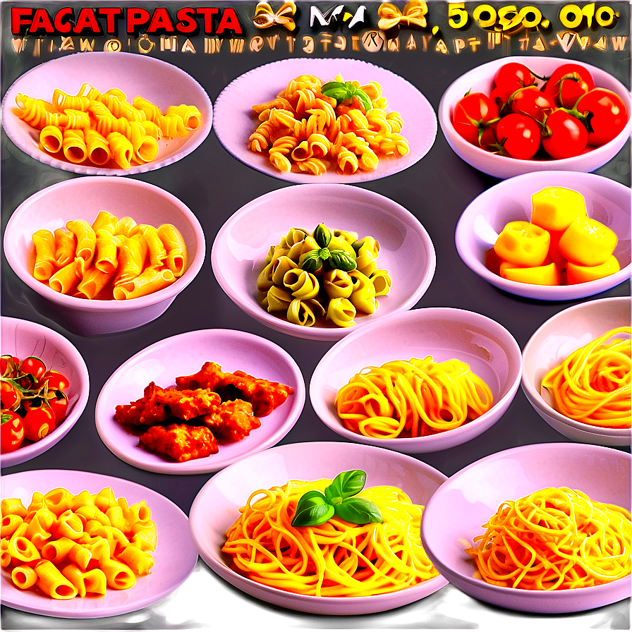 Pasta Plates Collection Png Gxl