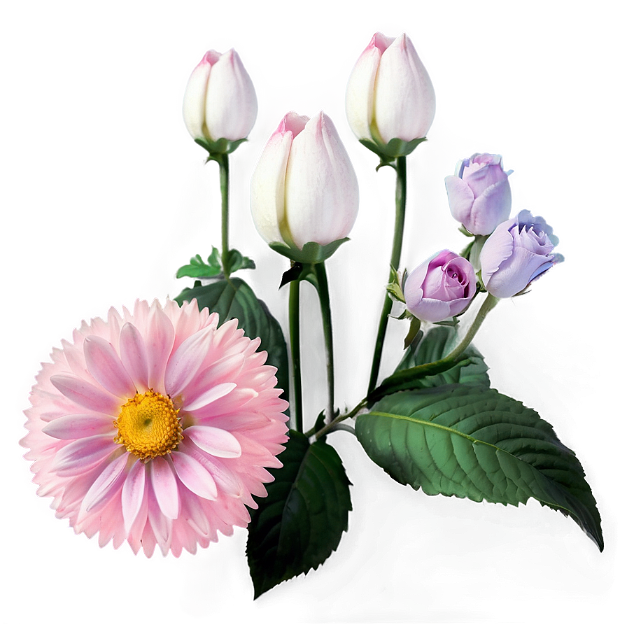 Pastel Aesthetic Flowers Png Gxi12