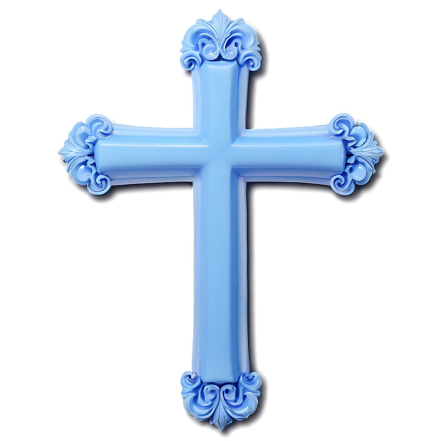 Pastel Blue Cross Png 42