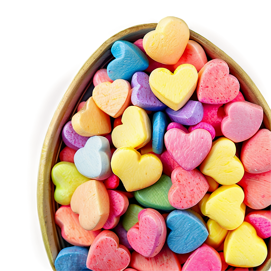 Pastel Candy Hearts Png 49