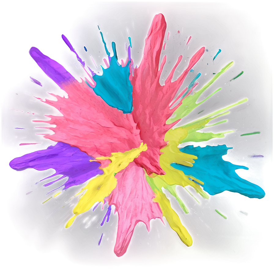 Pastel Color Splash Png Ahx