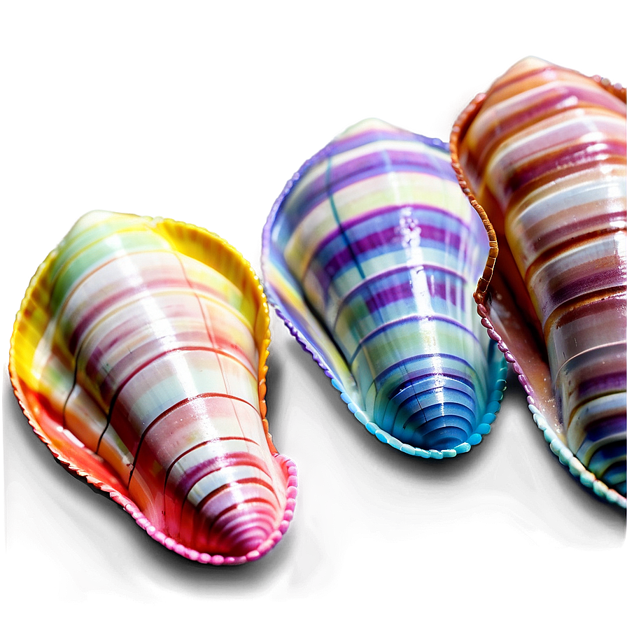 Pastel Colored Shells Png 06212024