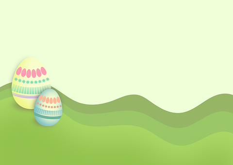 Pastel Easter Eggs Background