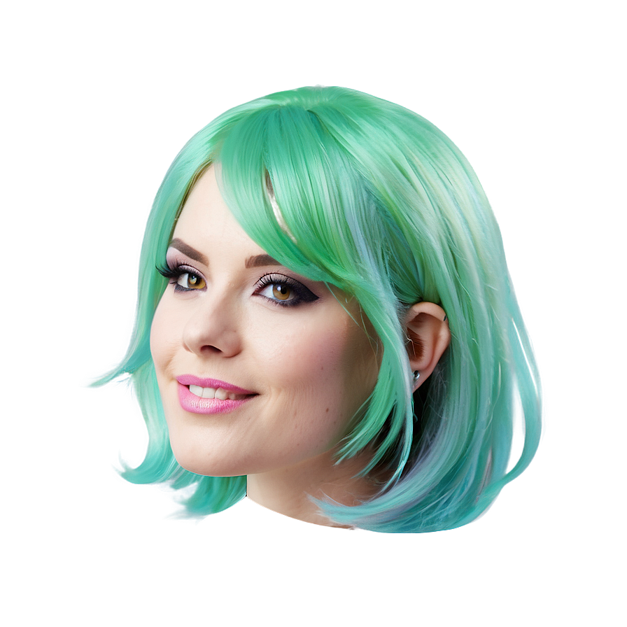 Pastel Green Hair Dream Png 06282024