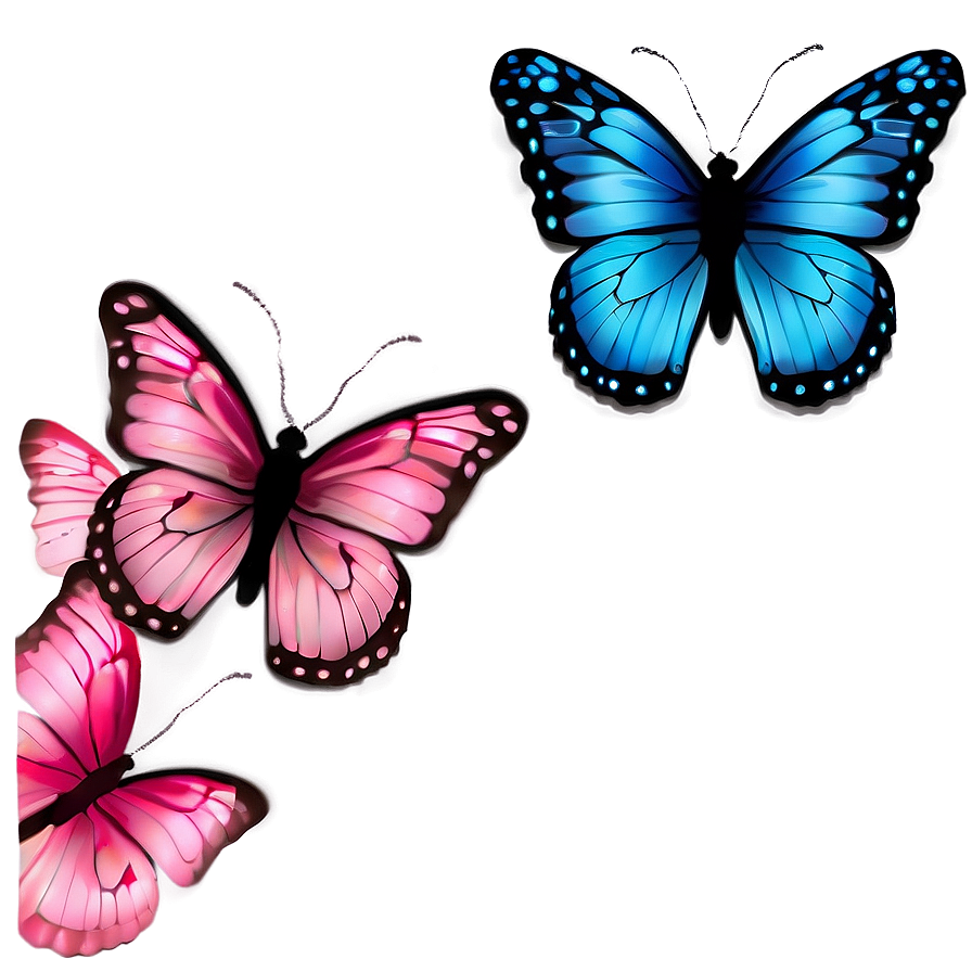 Pastel Pink Butterfly Clip Png 05232024