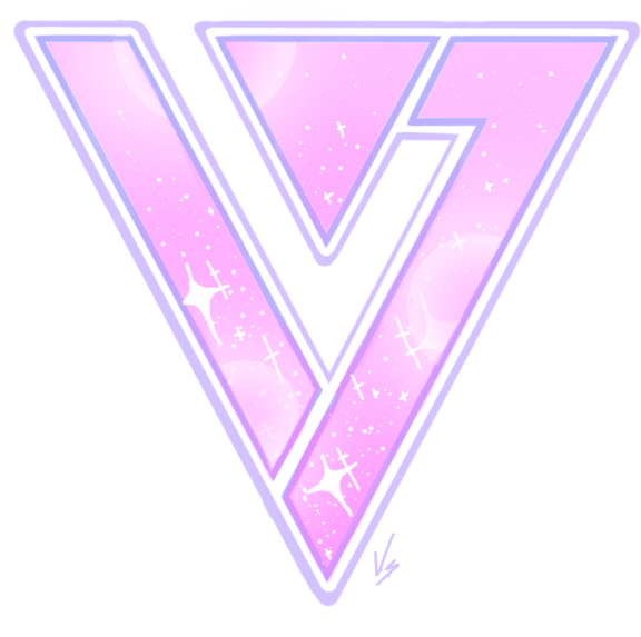 Pastel Pink Kpop Logo V