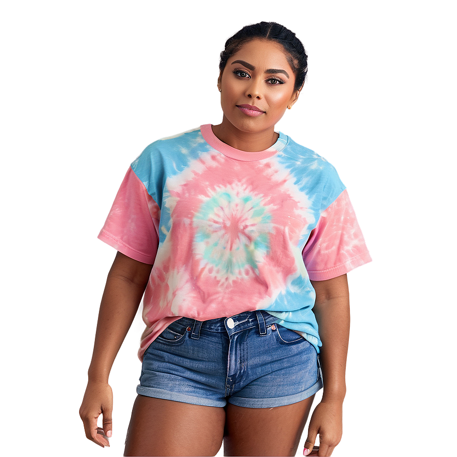 Pastel Tie Dye T-shirt Png Rws