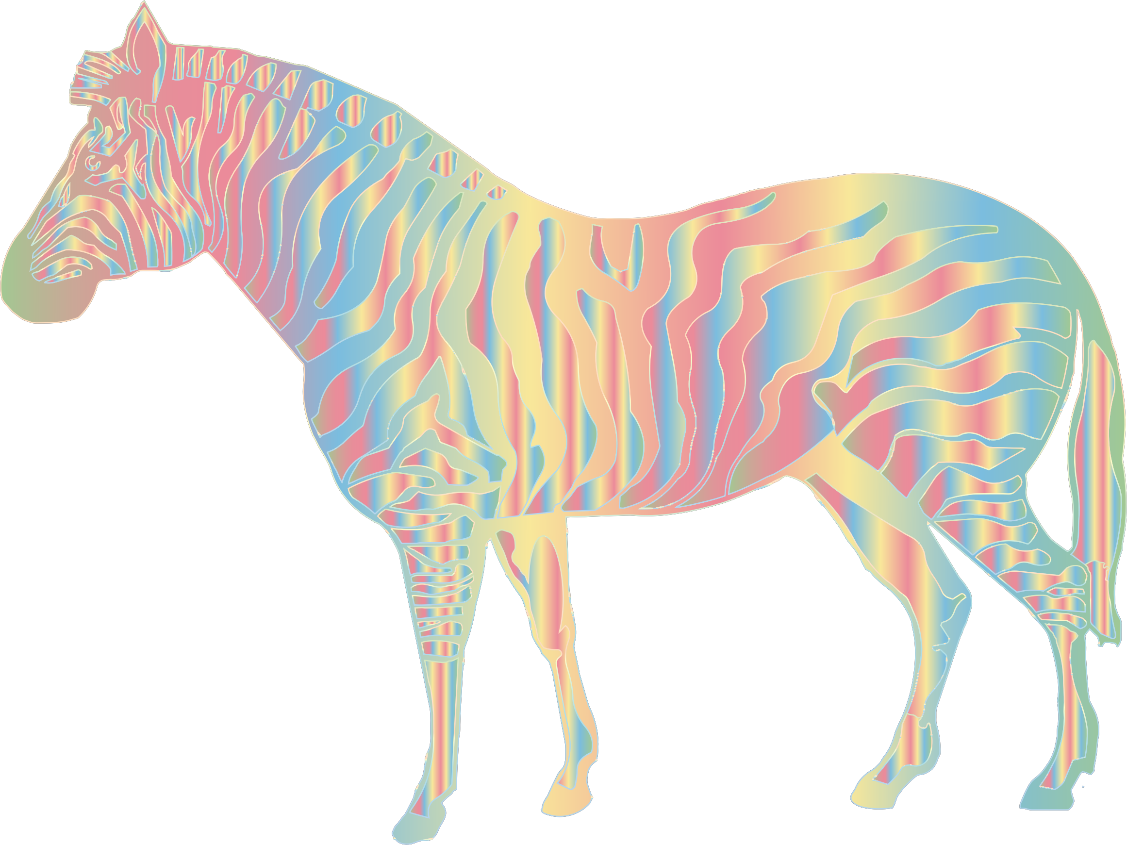 Pastel Zebra Clip Arts - Pastel Zebra, HD Png Download PNG with transparent background