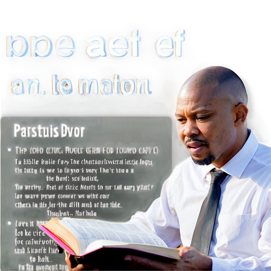 Pastor And Bible Study Png 47