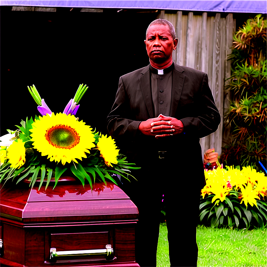 Pastor At Funeral Service Png Hlc