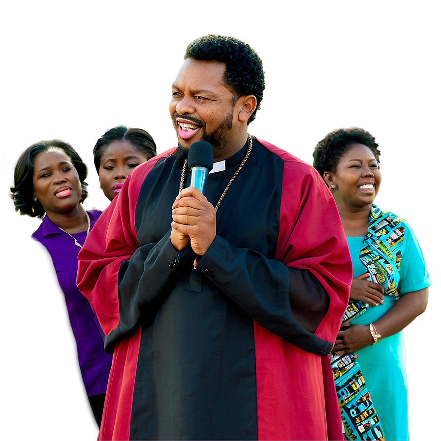 Pastor With Gospel Choir Png 10