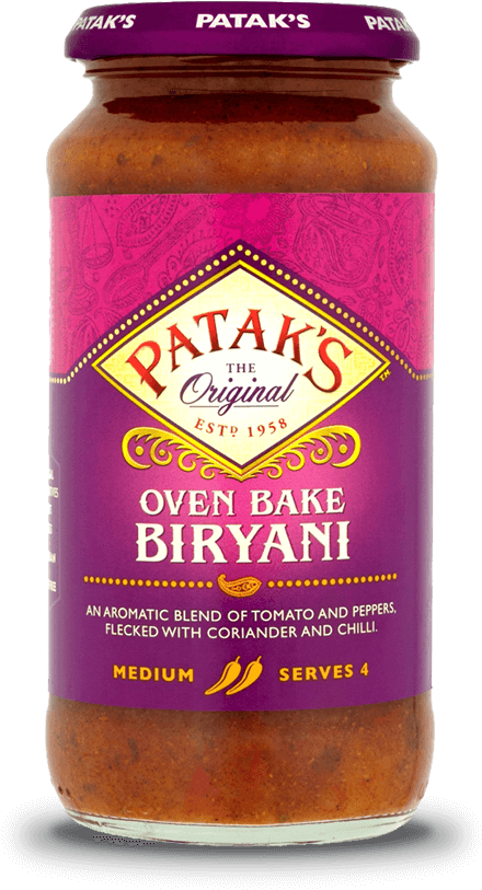 Pataks Oven Bake Biryani Sauce Jar