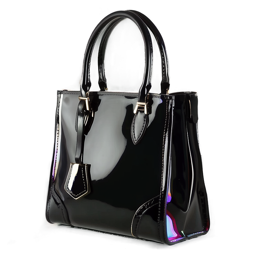 Patent Leather Handbag Png Fgh