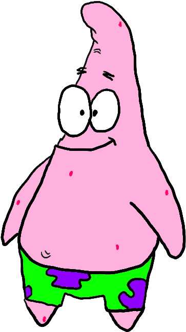 Patrick Star Cartoon Character PNG with transparent background