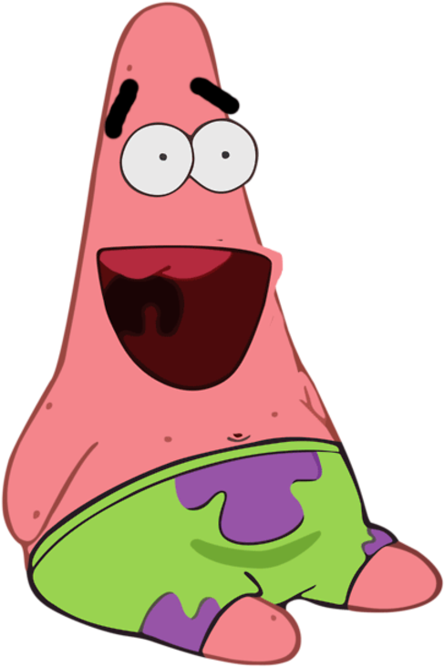 Patrick_ Star_ Cartoon_ Character.png PNG with transparent background