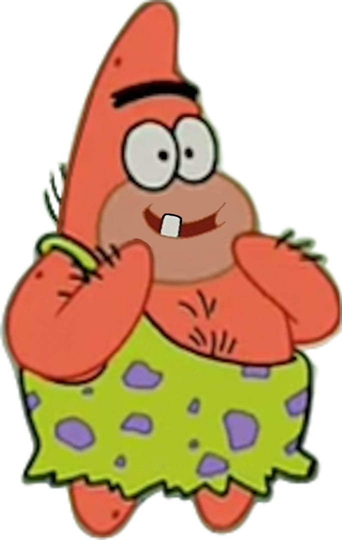 Patrick_ Star_ Happy_ Pose.png PNG with transparent background