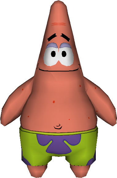 Patrick Star3 D Model PNG with transparent background