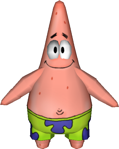 Patrick_ Star_3 D_ Render PNG with transparent background