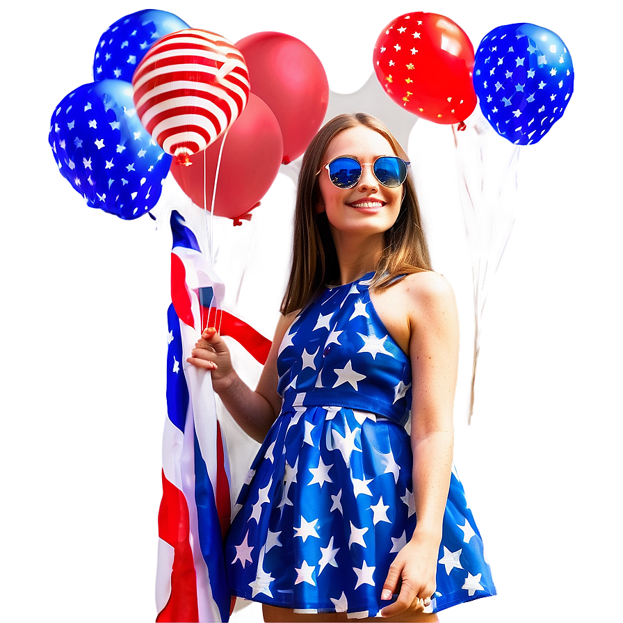 Patriotic 4th of July Parade PNG lyq PNG with transparent background