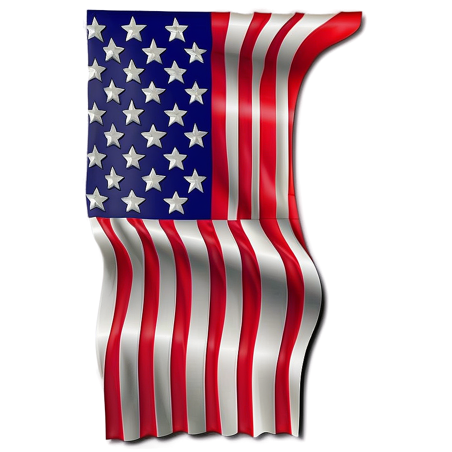 Patriotic American Flag Design Png 8