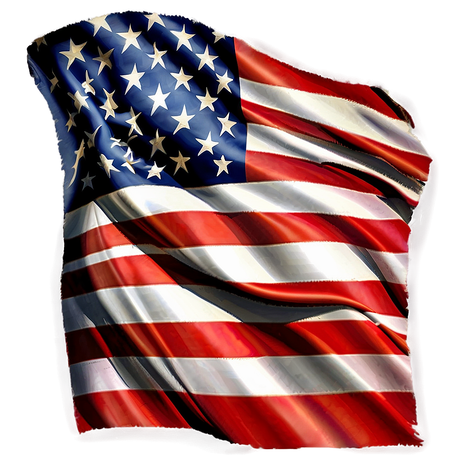 Patriotic American Flag Design PNG fpf9 PNG with transparent background