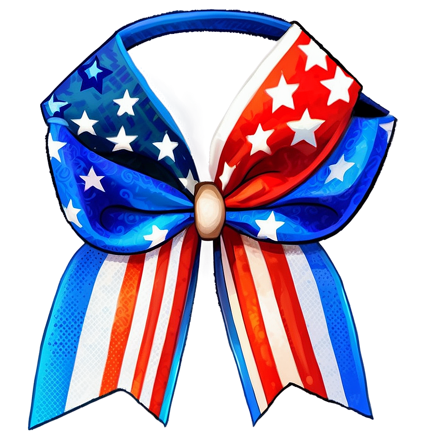 Patriotic Cheer Bow Png 16