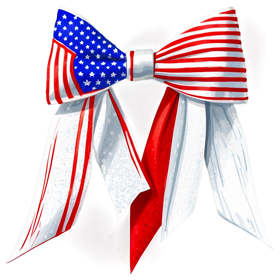 Patriotic Cheer Bow PNG 54 PNG image with a transparent background, free high-resolution download