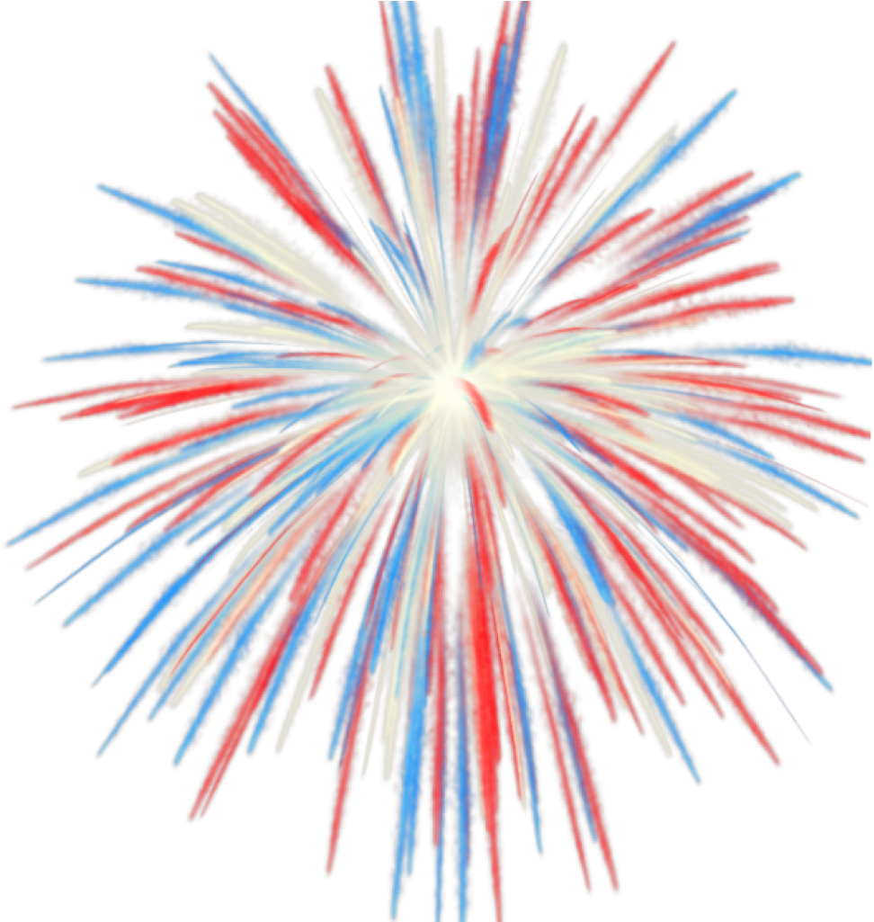 Patriotic Firework Illustration4th July PNG with transparent background