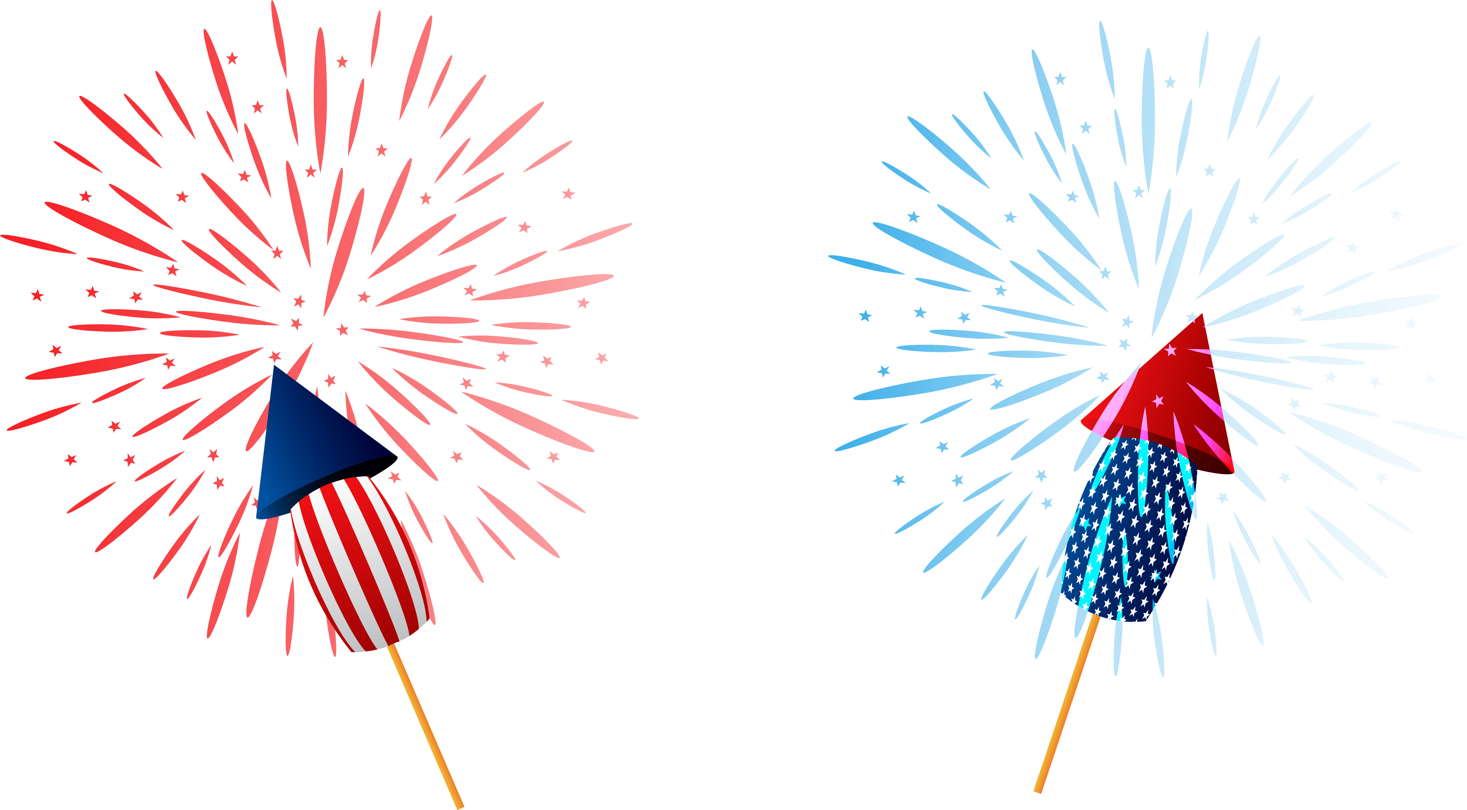 Sparklers Png Clipart Image - - Fireworks 4th Of July Png, Transparent Png PNG with transparent background