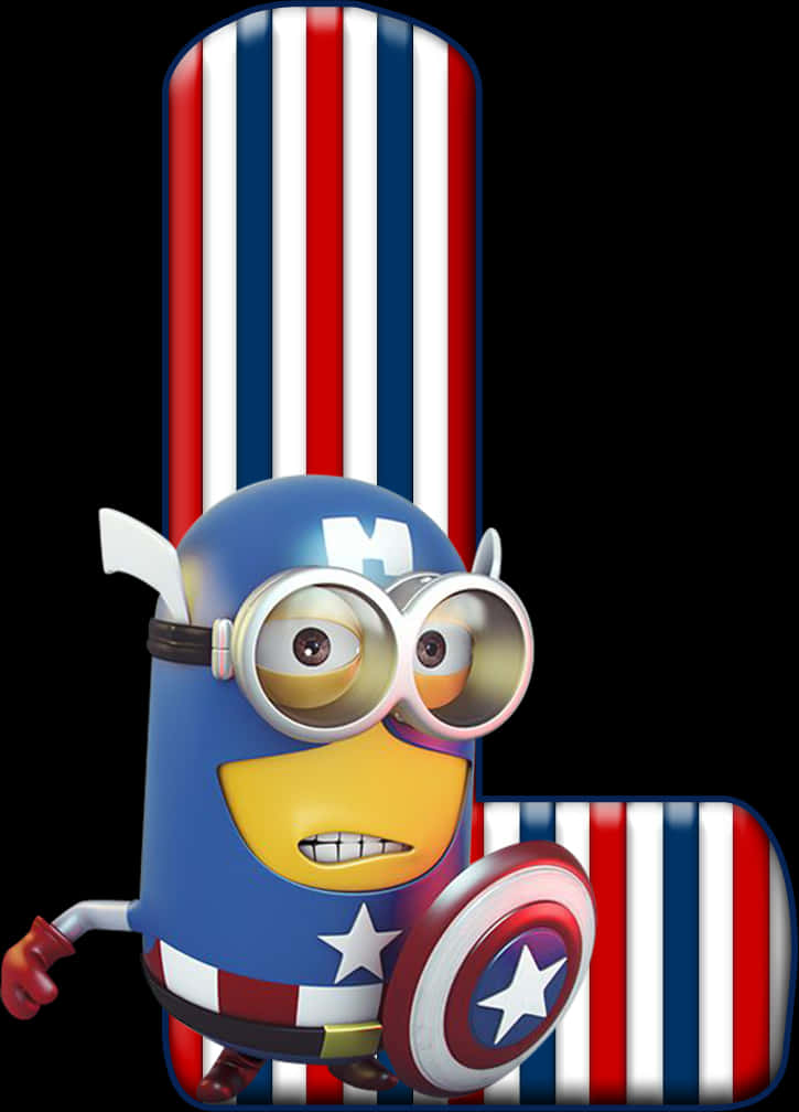 Patriotic Minion Costume Clipart