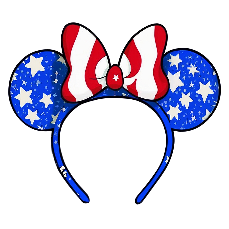 Patriotic Minnie Mouse Ears Png Kxt25